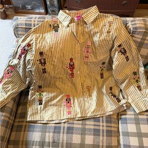 Striped Nutcracker Queen of Sparkles shirt